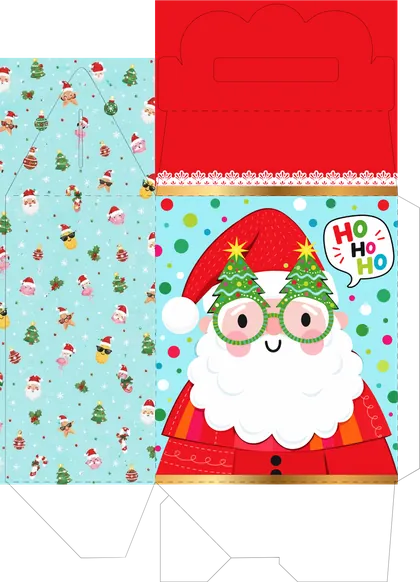 Arte 3 original: Ho Ho Ho, Papai Noel com óculos de árvore