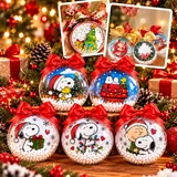 Artes para Esferas de Natal: esferas decoradas com laços